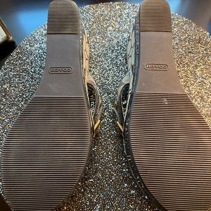 Coach platform flip flop